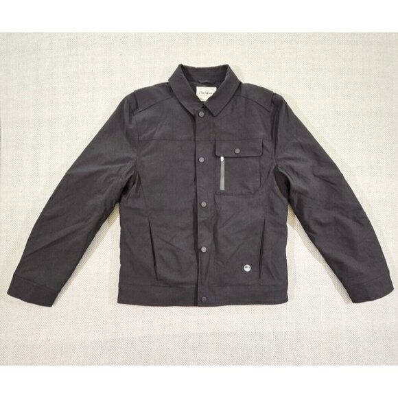 Flag & Anthem Coat Men's Small Black Full Zip Insulated Old Money NWOT 4 Pockets - Picture 1 of 14